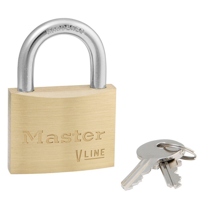 Cadenas en laiton V-Line de 25 mm - Modèle N° 4150 - MASTER LOCK - Cadenas - DE-537068