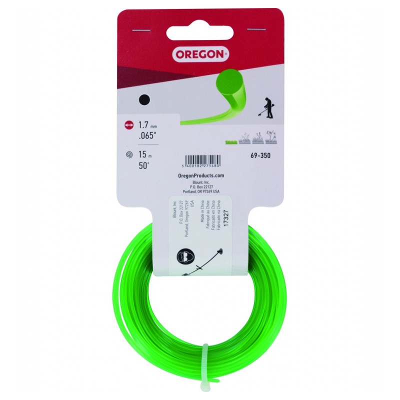 Fil de coupe pour débroussailleuse - Vert - 1.7 mm x 15 M - OREGON - Accessoires débroussailleuses - BR-537500