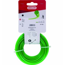 Fil de coupe pour débroussailleuse - Vert - 2.4 mm x 15 M - OREGON - Accessoires débroussailleuses - BR-537501