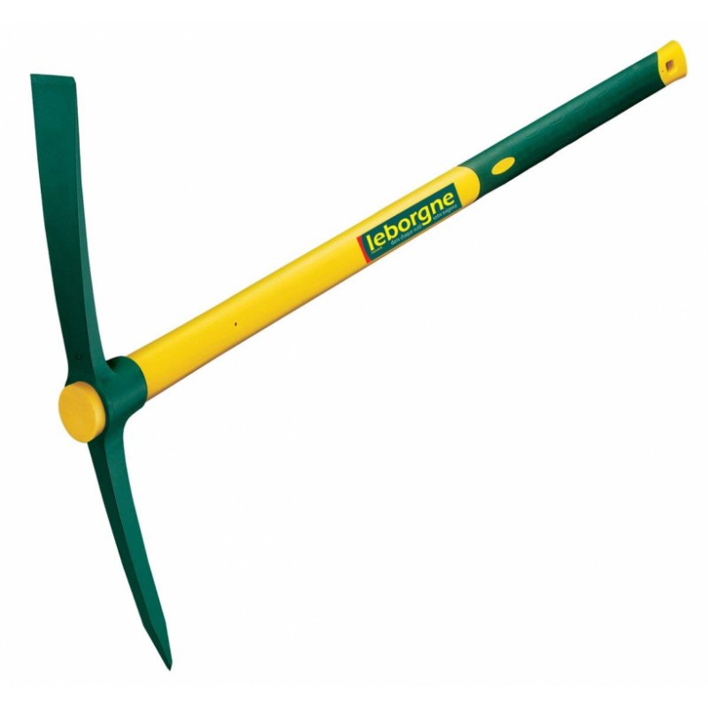 Pioche de jardin et terrassier (2kg) douille ronde manche novamax (90cm) - LEBORGNE - Pelle / Bêche / Pioche - BR-692923