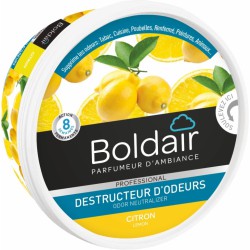 Destructeur d'odeur - Citron - Gel solide 300 gr - BOLDAIR - Désodorisant - 795765D