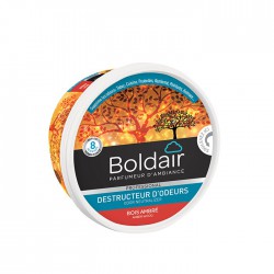 Destructeur d'odeur - Bois ambré- Gel solide 300 gr - BOLDAIR - Désodorisant - DE-795708