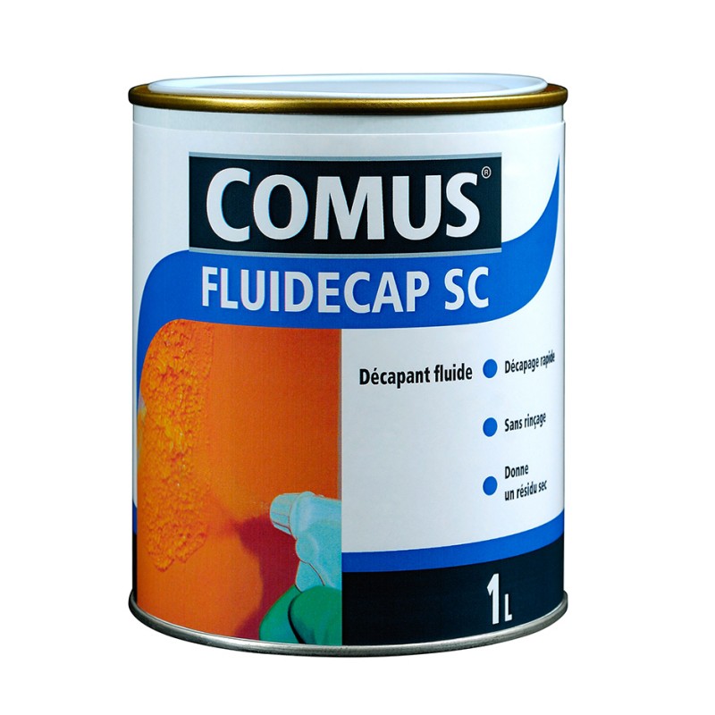 Décapant liquide, pour lasures, vernis et peintures - Fluidecap SC - 1 L - COMUS - Décapants - SI-930013