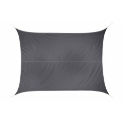 Voile d'ombrage rectangulaire Curacao - Gris - 3 x 4 M - HESPERIDE - Voile d'ombrage - JJ118893