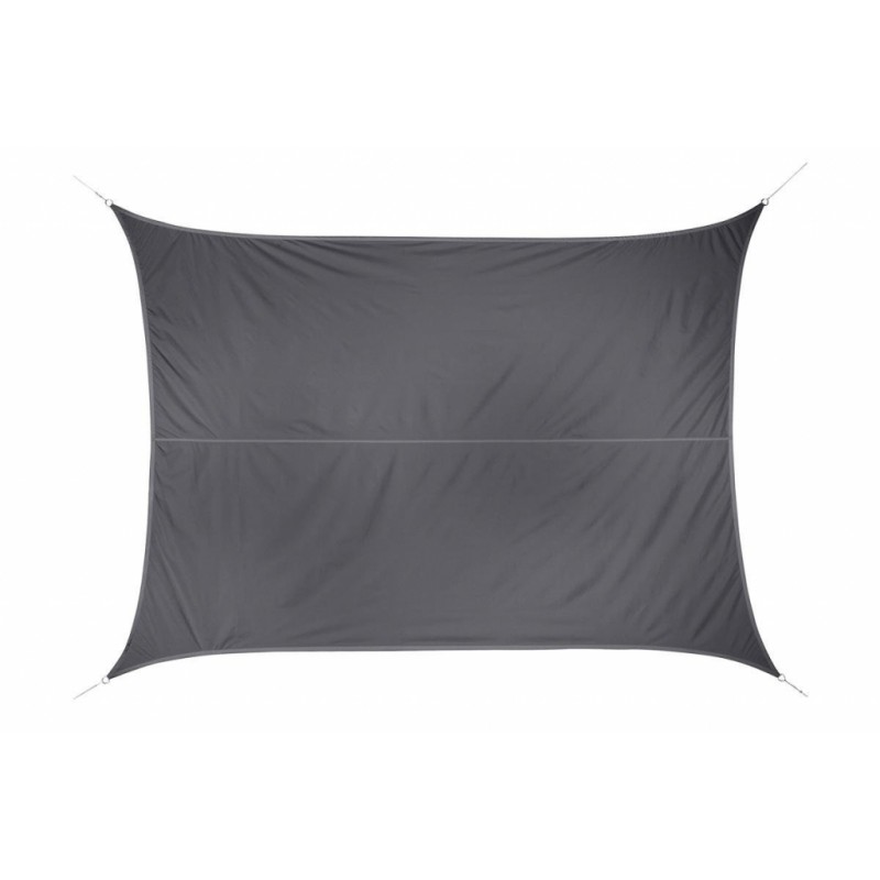 Voile d'ombrage rectangulaire Curacao - Gris - 3 x 4 M - HESPERIDE - Voile d'ombrage - JJ118893