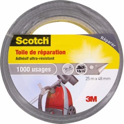 Toile adhésive de répéartion - Ultra-résistant - 1000 usages - 25 x 48 mm - SCOTCH - Ruban adhésif réparation - BR-469140