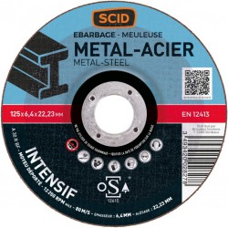 Disque à  ébarder - Usage intensif - Spécial métaux - 125 mm - SCID - Disque - BR-869875