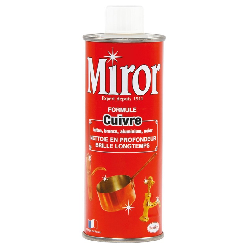 Nettoyant Cuivre, Laiton et Bronze - 250 ml - MIROR - Entretien des métaux - MIR002