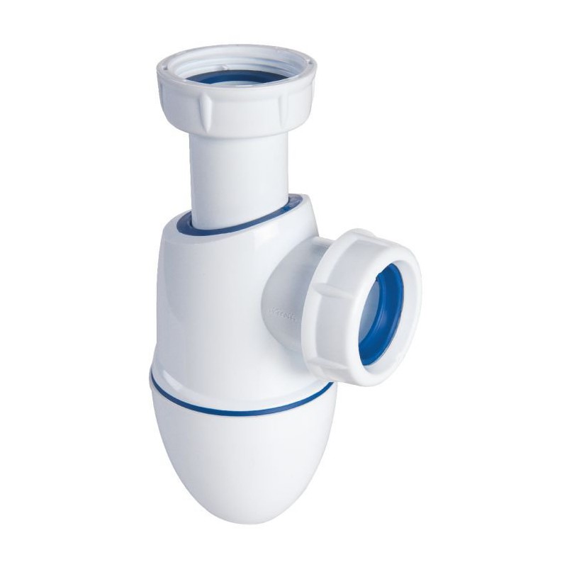 Siphon de lavabo Bi-matière Easyphon avec joints intégrés - 32 mm - NICOLL - Siphons pour lavabo / Bidet / Baignoire - SI-150021