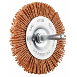 Brosse abrasive circulaire - Rouge - Nylon - 100 mm - SCID - Bande et patin abrasif - 1891