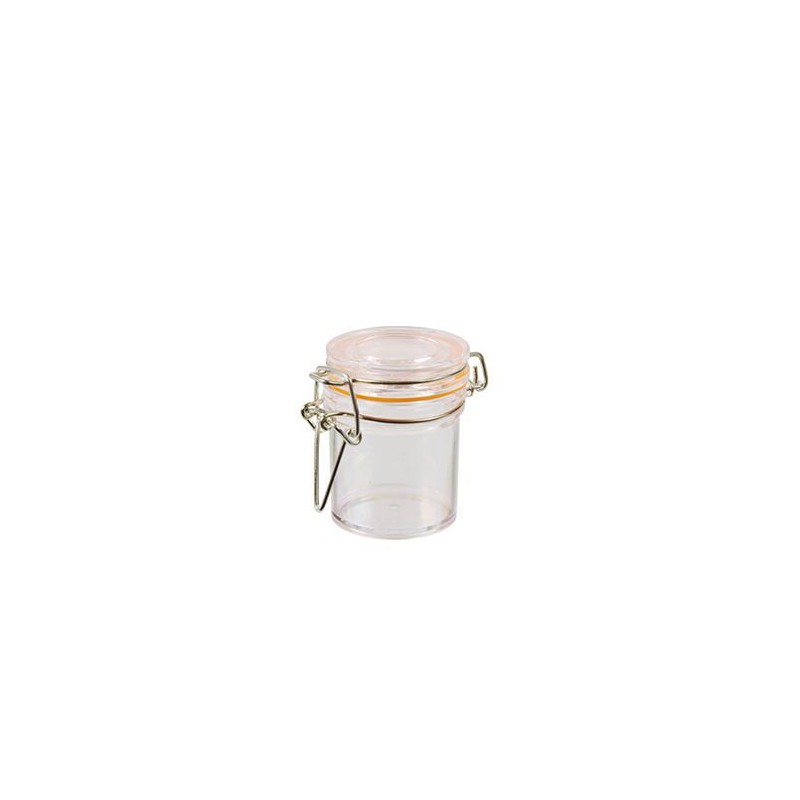 Verrine en forme de mini pot avec couvercle - Lot de 12 - 45 ml ⌀ 4,8 cm - PAPSTAR - Accessoires / Dessous de plat - 86234