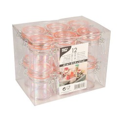 Verrine en forme de mini pot avec couvercle - Lot de 12 - 45 ml ⌀ 4,8 cm - PAPSTAR - Accessoires / Dessous de plat - 86234