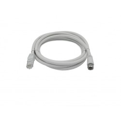 Câble antenne RJ45 Mâle/fiche F Mâle à  Visser pour Réseaux VDI/VDV Grade 3 - 2 M - LINEAIRE - Télévision - D307762