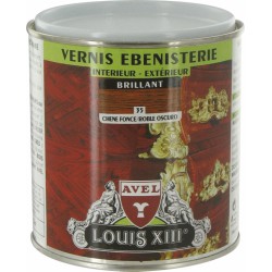 Vernis ébénisterie - Brillant - Chêne foncé - 500 ml - AVEL - Lasures et Vernis - BR-295310