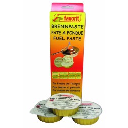 Pâte combustible longue durée pour fondue ou pierrade - Lot de 3 - FAVORIT - Allume-feux - BR-203447