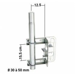 Fixation de cheminée simple à  étrier pour mat - Zingué - ERARD - Fixations charpente - 801303B