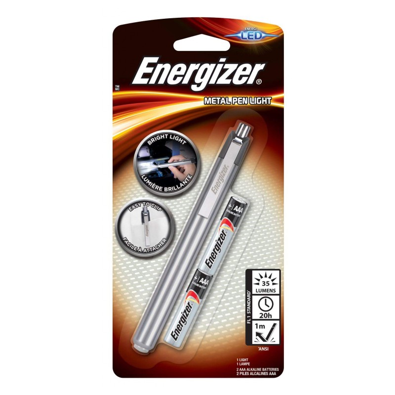 Lampe portative en forme de stylo - Metal Penlight - LED - ENERGIZER - Lampes portatives et torches - LTENER420821