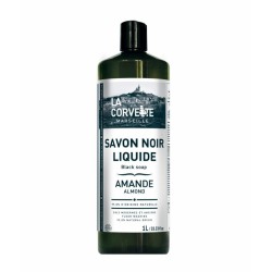 Savon noir liquide ECOCERT parfum Amande - 1 L - LA CORVETTE - Produits multi-usages - DE-242446