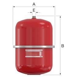 Vase d'expansion - Flexcon 25 L - FLAMCO - Chauffage - SI-128261