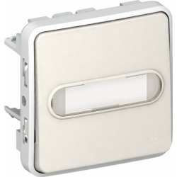 Poussoir porte-étiquette lumineux (voyant fourni) Plexo - Blanc - LEGRAND - Appareillage : Commandes / interrupteurs... - BR-...