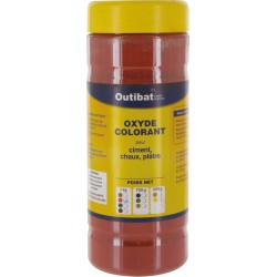 Colorant pour ciment synthétique - Oxyde colorant - Rouge vif - 1 Kg - OUTIBAT - Ciment et Plâtre - BR-536693