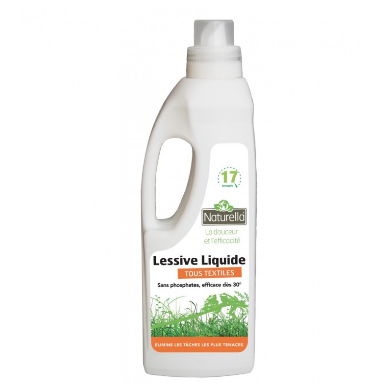 Lessive liquide concentreé - Sans phosphate - 1 L - NATURELLA - Lessives - DE-502427