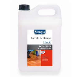 Lait de brillance pour tomettes et terres cuites - 5 L - STARWAX - Entretien des sols - 000350