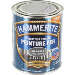 Peinture fer - Martelé Gris - 750 ml - HAMMERITE - Peintures - BR-700469