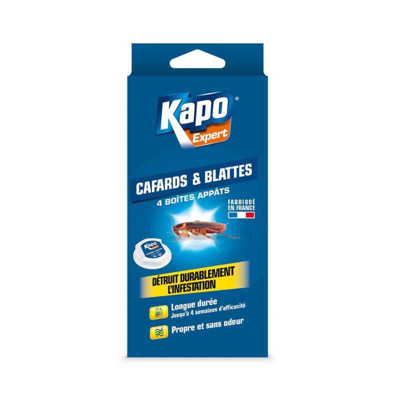 Boîte à  appât cafards et blattes - KAPO Expert - Insectes rampants - BR-538929