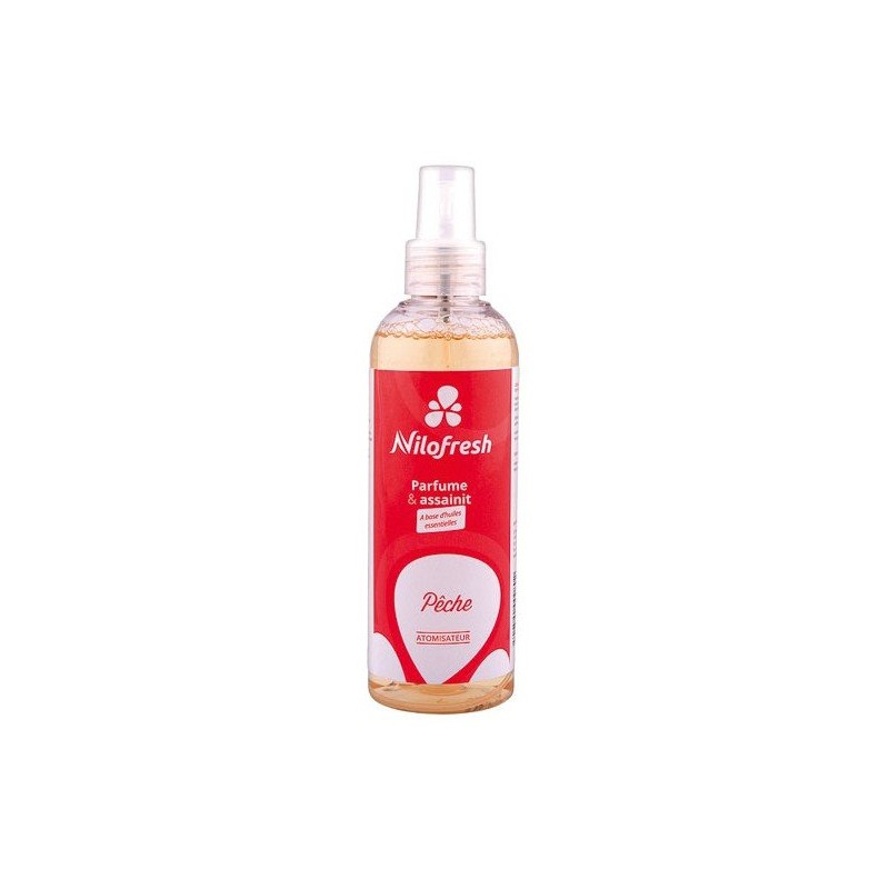 Neutraliseur d'odeur et désodorisant - Pêche - 200 ml - NILOFRESH - Parfum d'intérieur - DE-621169 Neutraliseur d'odeur et désodorisant - Pêche - 200 ml - NILOFRESH - Parfum d'intérieur - DE-621169