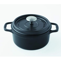 Cocotte ronde en fonte - 20 cm - Noire - INVICTA - Accueil - DE-265646