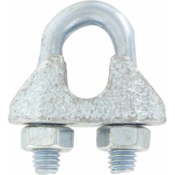 Serre câble étrier en acier galvanisé - Lot de 10 - ⌀ 6 mm - Accessoire de levage - BR-409083