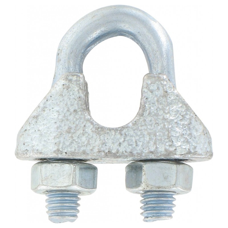 Serre câble étrier en acier galvanisé - Lot de 10 - ⌀ 6 mm - Accessoire de levage - BR-409083