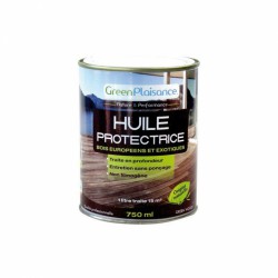 Huile de protection pour mobilier de jardin en teck - 750 ml - GREEN PLAISANCE - Entretien du bois - DE-627414