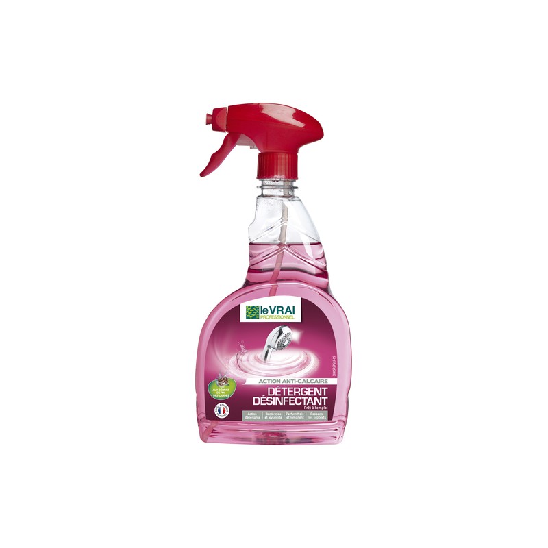 Détergent / Désinfectant - Sanitaire 5 en 1 - 750 ml - LE VRAI PROFESSIONNEL - Hygiène de la maison - DE-151332