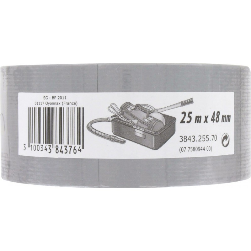 Ruban adhésif renforcé - Gris - 25 M x 48 mm - GPI - Ruban adhésif fixateur - BR-378025