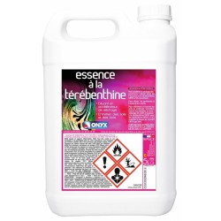 Essence à  la térébenthine - Détachant, nettoyant bois cirés et cuirs - 5 L - ONYX - Détachant pour textile - BR-454481