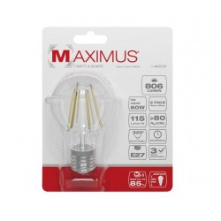 Ampoule filament LED - E27 - 7 Watts - Maximus - DURACELL - Ampoules LED - DE-234550