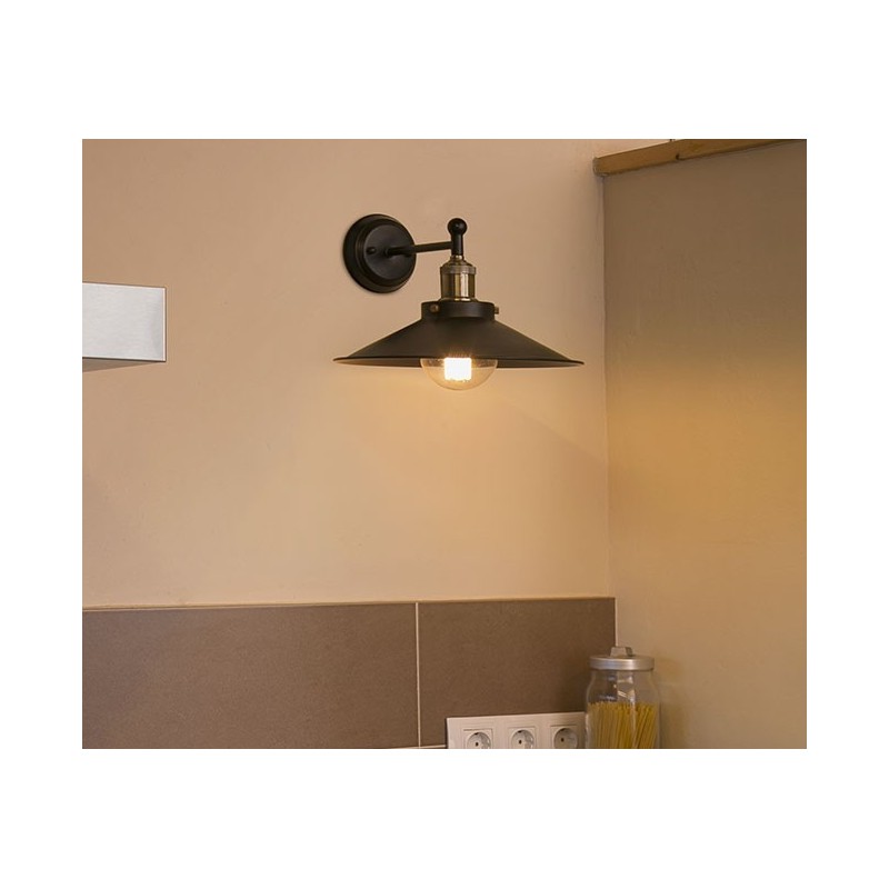 Lampe applique Marlin - Noir - FARO - Pour l'intérieur - 65133