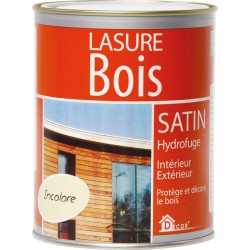 Lasure Bois - Satin - Hydrofuge - Incolore - 0.75 L - RECA - Lasures et Vernis - BR-940558