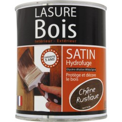 Lasure Bois - Satin - Hydrofuge - Chêne rustique - 0.75 L - RECA - Lasures et Vernis - BR-940556