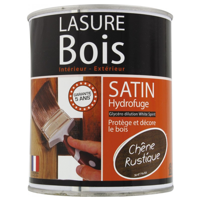 Lasure Bois - Satin - Hydrofuge - Chêne rustique - 0.75 L - RECA - Lasures et Vernis - BR-940556