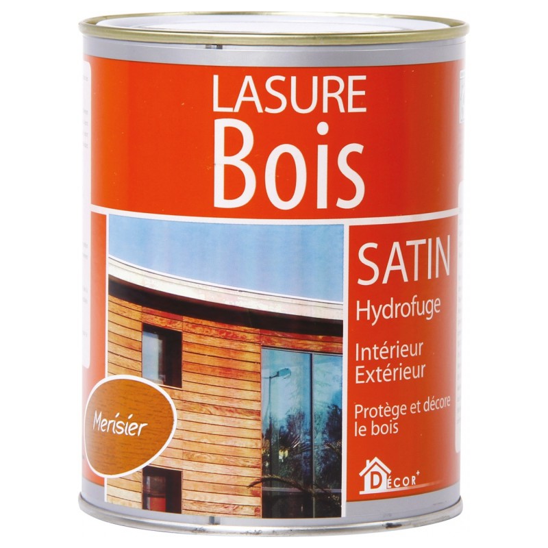 Lasure Bois - Satin - Hydrofuge - Merisier - 0.75 L - RECA - Lasures et Vernis - BR-940557