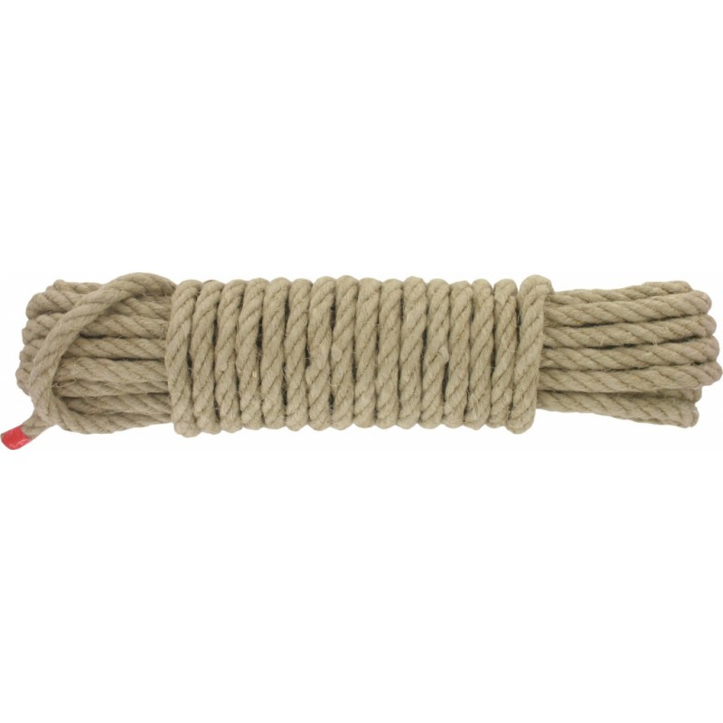 Corde en chanvre - 10 Mètres - 12 mm - CORDEIE TOURNANAISE - Cordage - BR-307926