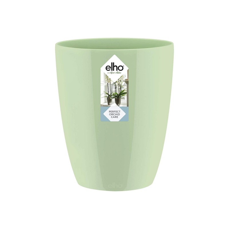 Pot haut spécial orchidée - Brussels - H 12.5 cm - Vert pastel - ELHO - Pots ronds - DE-402438