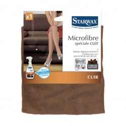 Lavette microfibre spécial cuir - STARWAX - Chiffon de nettoyage - DE-454249