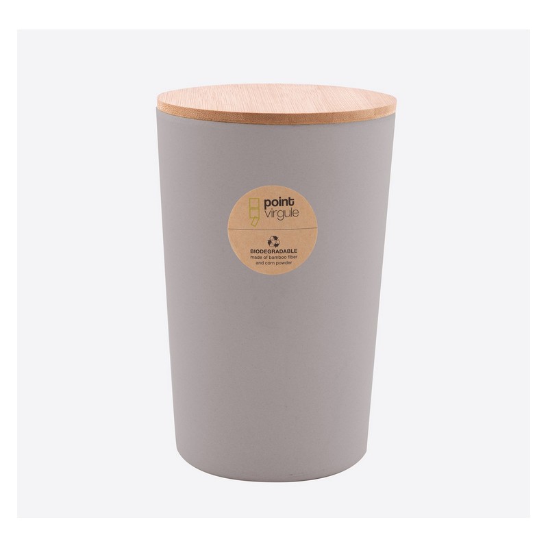 Boîte en fibre de Bambou - Biodégradable - Gris - 1.3 L - POINT VIRGULE - Conservation / Boite / Emballage - DE-411249