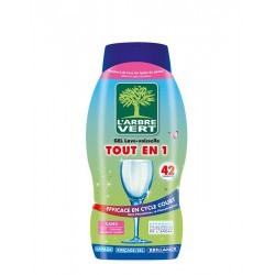 Gel lave-vaisselle Tout en 1 - 720 ml - L'ARBRE VERT - Entretien de la vaisselle - DE-313486