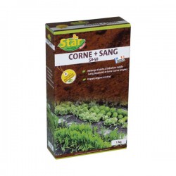 Engrais azoté corne + sang desséché UAB - 1 Kg - STAR - Engrais et activateur - DE-614941