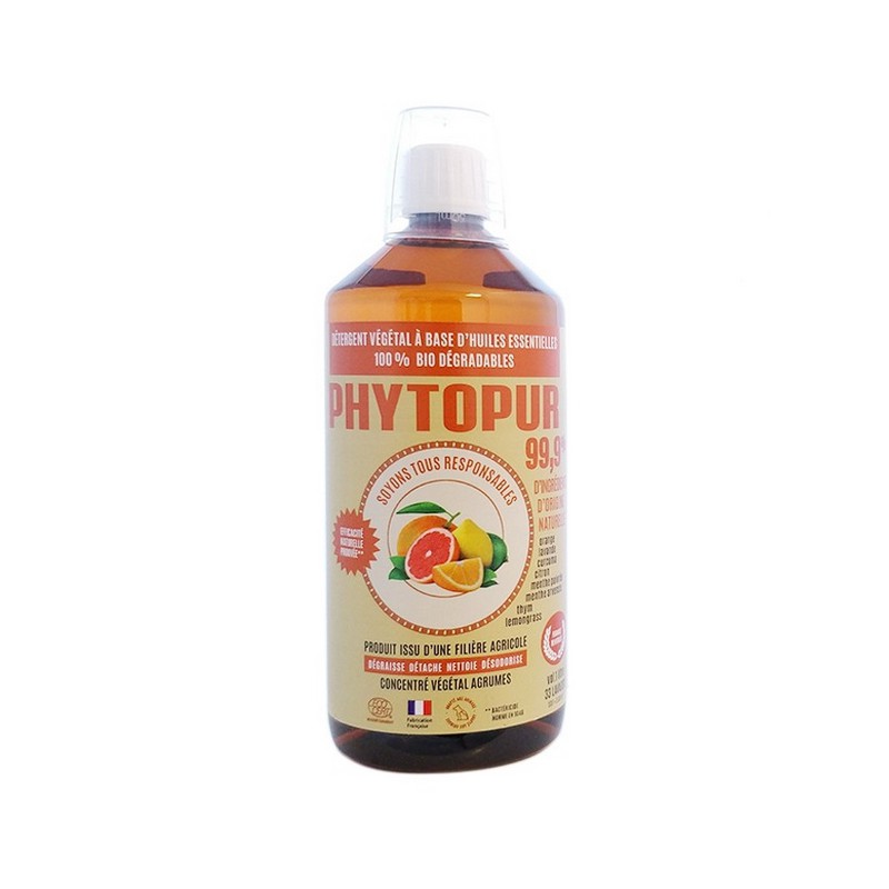 Détergent végétal écologique aux agrumes- 1L - PHYTOPUR - Produits multi-usages - DE-198697 Détergent végétal écologique aux agrumes- 1L - PHYTOPUR - Produits multi-usages - DE-198697